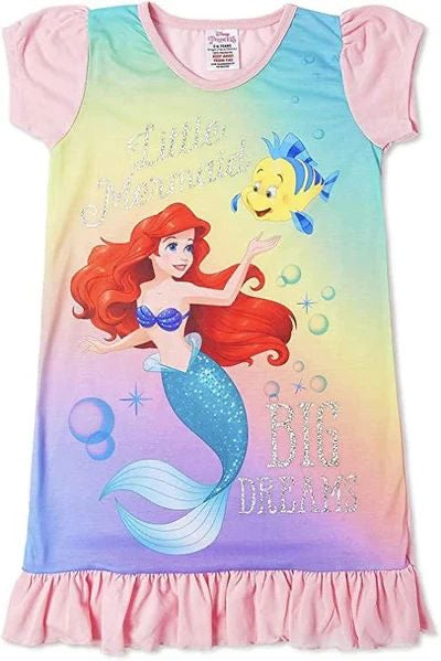 Kids Nightwear Little Mermaid Nightdress Disney Little Mermaid