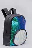 Girls Mermaid Reversible Sequin Backpack or Drawstring Gym School Nursery Bag