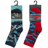 3 Pairs Boys Girls Socks Fast Food Football Dinosaurs Camo Gamer Gaming