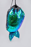 Girls Mermaid Reversible Sequin Backpack or Drawstring Gym School Nursery Bag