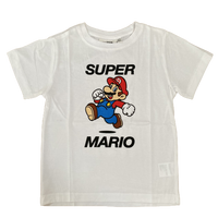 Boys Girls Super Mario T-Shirt Top Short Sleeve Kids Age 3 - 14 Years