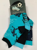 3 Pairs Boys Girls Socks Fast Food Football Dinosaurs Camo Gamer Gaming