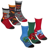 3 Pairs Boys Girls Socks Fast Food Football Dinosaurs Camo Gamer Gaming