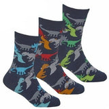 3 Pairs Boys Girls Socks Fast Food Football Dinosaurs Camo Gamer Gaming