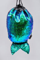 Girls Mermaid Reversible Sequin Backpack or Drawstring Gym School Nursery Bag