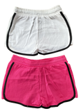 Girls 2 Pack Shorts Runner Summer Holiday Bottoms Hot Pants Beach Running