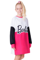 Girls Barbie Sweatshirt Dress Jumper