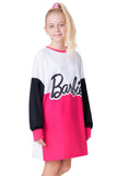 Girls Barbie Sweatshirt Dress Jumper