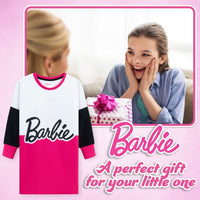 Girls Barbie Sweatshirt Dress Jumper