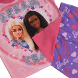 Girls Barbie Pyjamas Frilly Top and Long Trousers Kids Pjs Nightwear 2-10 Years