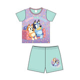 Girls Bluey and Bingo Short Pyjamas Top and Shorts Baby Age 1 - 5 Years