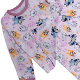 Bluey Bingo Trouser Pyjamas Girls Long Sleeve Pjs Nightwear Toddler Kids Pink