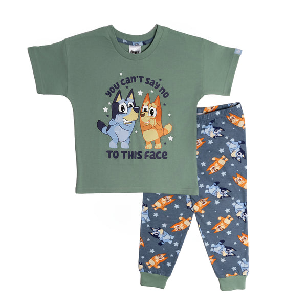 Bluey Boys and Bingo Short Sleeve Top Long Trousers Pyjamas Pjs Nightwear