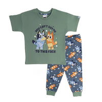 Bluey Boys and Bingo Short Sleeve Top Long Trousers Pyjamas Pjs Nightwear