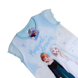 Disney Frozen Princess Elsa Anna Olaf Nightdress Nighty Nightie Nightwear Magical Dreams Pyjamas Pjs Blue Frilly Kids Girls