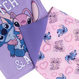 Girls Lilo Stitch and Angel Long Frilly Pyjamas Age 2 - 10 Years
