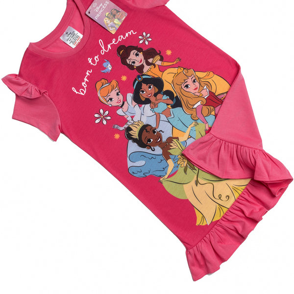 Girls Disney Princess Nightdress Frilly Cinderella Belle Tiana Jasmine Juliaellietate Girls Disney Princess Nightdress Frilly Cinderella Belle Tiana Jasmine Juliaellietate