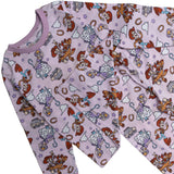 Disney Toy Story Trouser Pyjamas Girls Long Sleeve Pjs Nightwear Baby Kids Jessie Bo Peep Pink