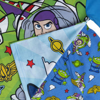 REVERSIBLE Boys Toy Story Woody Buzz Lightyear Pyjamas Pjs Nightwear