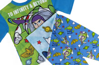 REVERSIBLE Boys Toy Story Woody Buzz Lightyear Pyjamas Pjs Nightwear