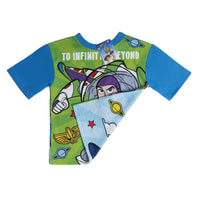 REVERSIBLE Boys Toy Story Woody Buzz Lightyear Pyjamas Pjs Nightwear
