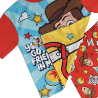 REVERSIBLE Boys Toy Story Woody Buzz Lightyear Pyjamas Pjs Nightwear