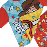 REVERSIBLE Boys Toy Story Woody Buzz Lightyear Pyjamas Pjs Nightwear