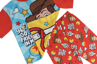 REVERSIBLE Boys Toy Story Woody Buzz Lightyear Pyjamas Pjs Nightwear