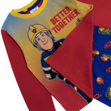 Fireman Sam Boys Pyjamas Pjs Nightwear Long Sleeve Top Trousers Kids