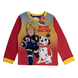 Fireman Sam Boys Pyjamas Pjs Nightwear Long Sleeve Top Trousers Kids