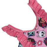 Gabby’s Dollhouse Girls Swimsuit Swimming Costume Swimwear Kids Children Pink One Piece