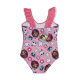 Gabby’s Dollhouse Girls Swimsuit Swimming Costume Swimwear Kids Children Pink One Piece