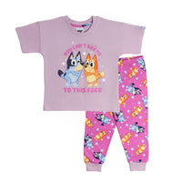 Bluey Girls and Bingo Short Sleeve Top Long Trousers Pyjamas Pjs Nightwear
