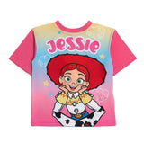Disney REVERSIBLE Girls Toy Story Jessie Bo Peep Pyjamas Pjs Nightwear