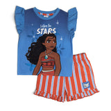 Disney Moana Girls Pyjamas Shorts and Top Pjs Kids