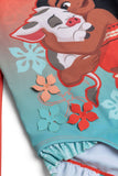 Disney Moana Girls Kids Swimsuit Swimming Costume Swimwear Long Sleeve Floral Frilly One Piece