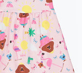 Baby Girls Hey Duggee Pink Summer Dress Age 9  - 18 Months