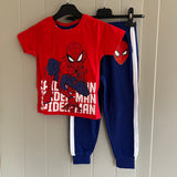 Boys Spiderman Short Sleeve Long Leg Pyjamas Spider-Man