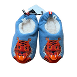 Boys Girls Tiger Slippers Slippet Felt Mule