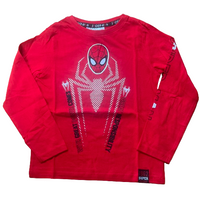 Boys Red Spider-Man Spiderman Long Sleeve Top