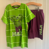 Boys The Incredible Hulk Pyjamas Marvel Avengers Shorts & T-Shirt Age 9-14 Years