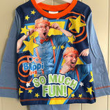 Boys Blippi Long Sleeve Pyjamas Baby Age 1 - 5 Years