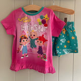 Girls Cocomelon Short Sleeve Pyjamas Cotton Age 2-4 Years