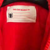 Boys Spider-Man Padded Hooded Jacket with Detachable Mittens Spidey Puffer Coat Spiderman Puffa Age 3-8 Years