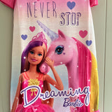 Girls Barbie Nightdress Nightie Pyjamas Age 2 - 10 Years