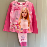 Girls Barbie Long Pyjamas Girl Power Age 3 - 8 Years