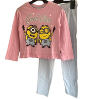 Girls Minions Short and Long Pyjamas Age 2 - 10 Years