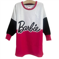 Girls Barbie Sweatshirt Dress Jumper