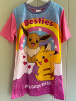 Girls Pokemon Nightdress Nightie Pokémon Pyjamas Age 5 - 12 Years