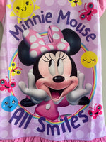 Girls Disney Minnie Mouse Nightdress Nightie Pyjamas Age 2 - 12 Years